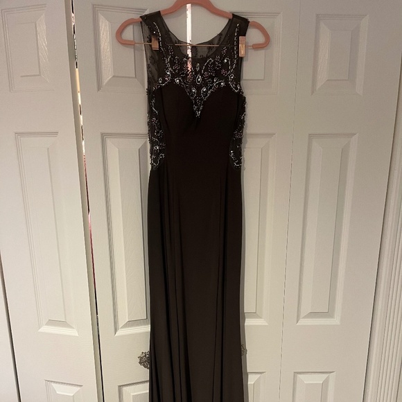 Gorgeous jeweled long gown . Worn only once ! - Picture 1 of 8